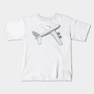 Jetliner Top View Retro Kids T-Shirt